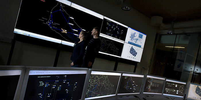 The EcoGrid project at Bornholm is monitored at Powerlab, DTU Lyngby