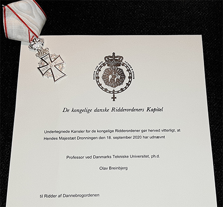 Ridderkorset af Dannebrogsordenen (Foto: Olav Breinbjerg)