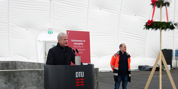 Topping-out ceremony at Autonomous Systems Test Arena - ASTA, DTU (Photo: Ole Ravn)